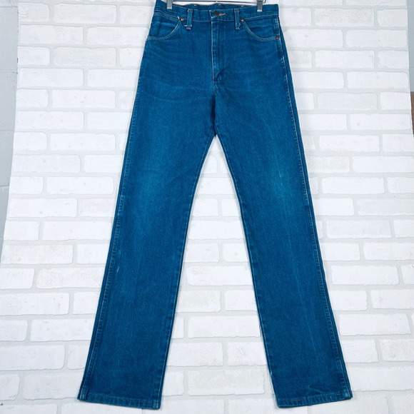 Wrangler 13MWZ Cowboy Cut Jeans Men's 31x36 Blue Denim Western Classic Straight - Picture 1 of 16